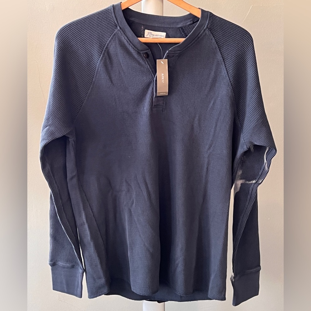 Men’s JCrew waffle knit long sleeve shirt